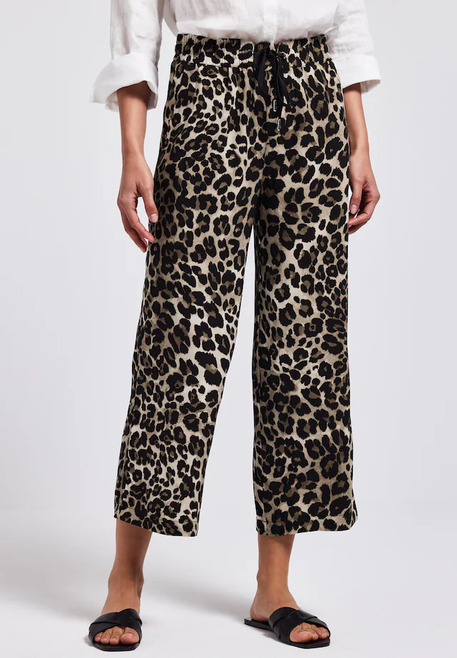 STREET ONE Stoffhose »Style Emee« Sommerhose mit elastischem Bund und Tunnelzug, mit grafischem Muster