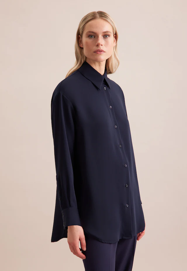 seidensticker Longbluse »Schwarze Rose« 1/1 Kragen Uni