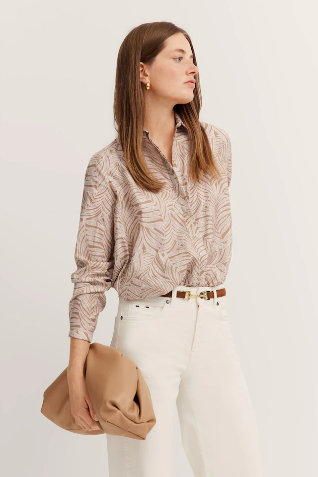 bugatti Hemdbluse aus Baumwolle