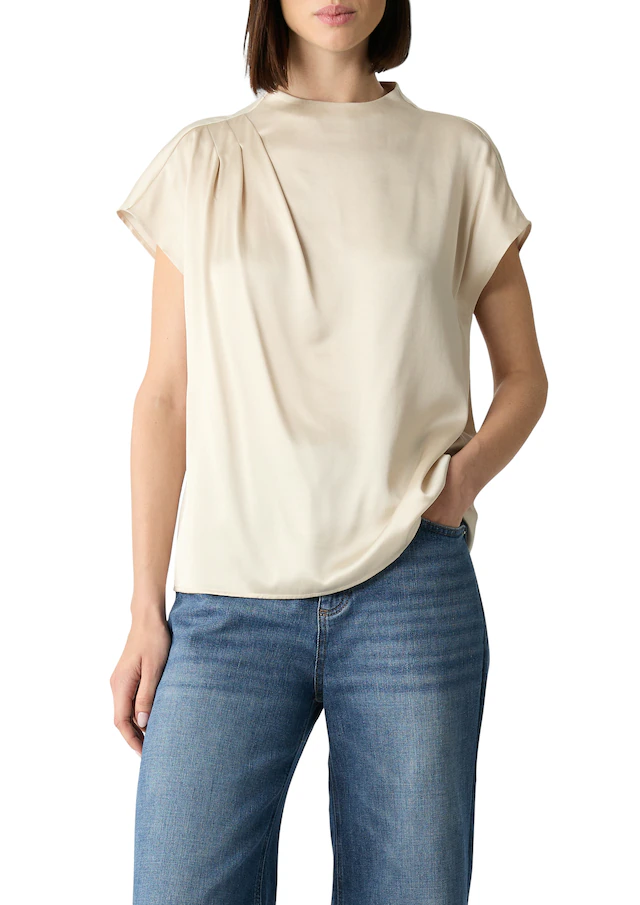 Comma Shirtbluse mit Falten-Detail