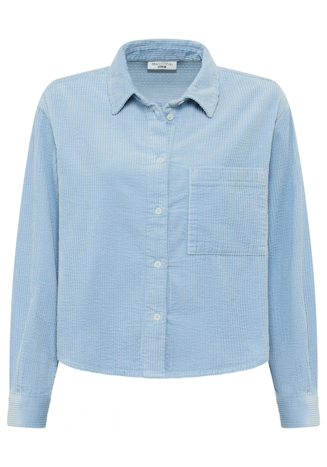 Marc O'Polo DENIM Langarmbluse Cordbluse loose fit mit lässiger Bubble-Struktur