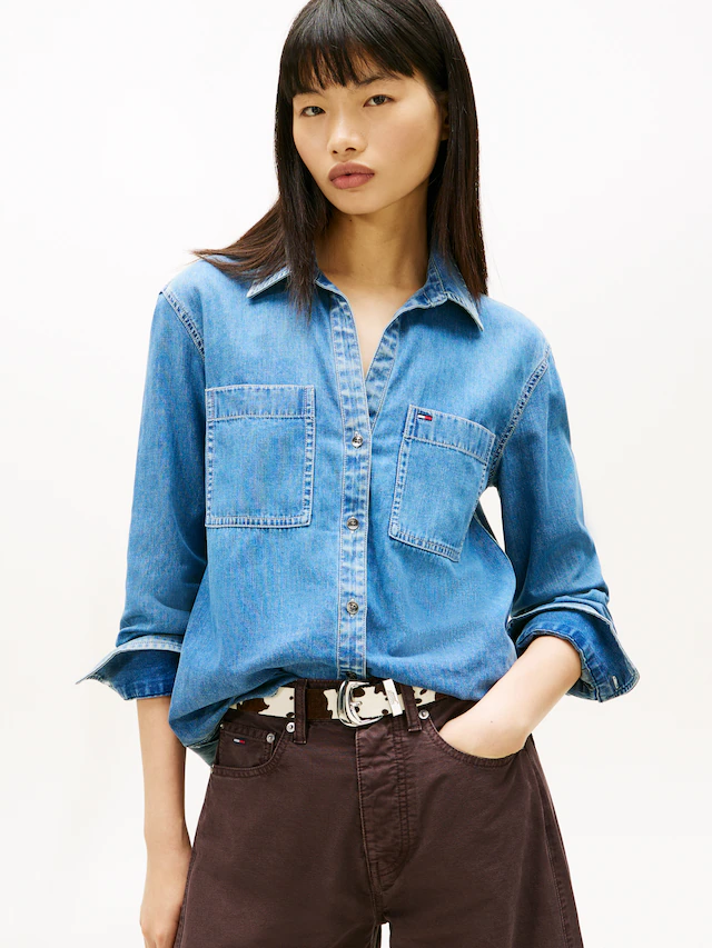 Tommy Jeans Jeansbluse »REGULAR FIT SHIRT«