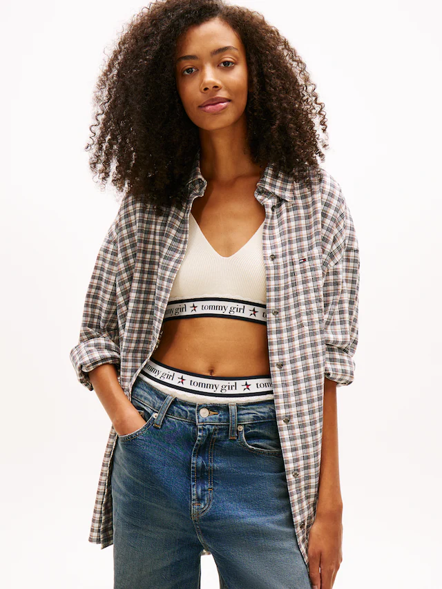 Tommy Jeans Karobluse »TJW OVS CHIECKED SHIRT EXT«