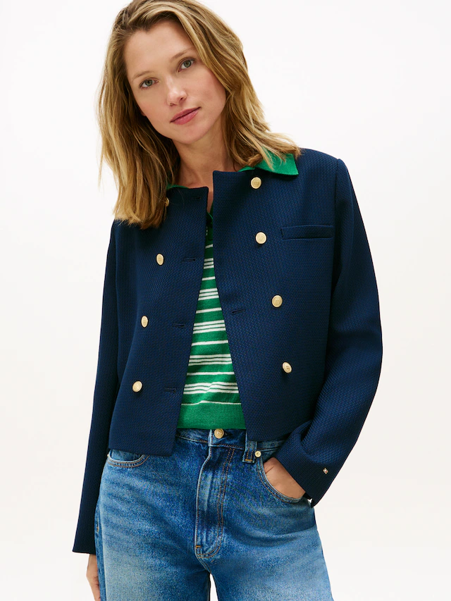 Tommy Hilfiger Kurzblazer »PREPPY TEXTURE LADY JACKET«