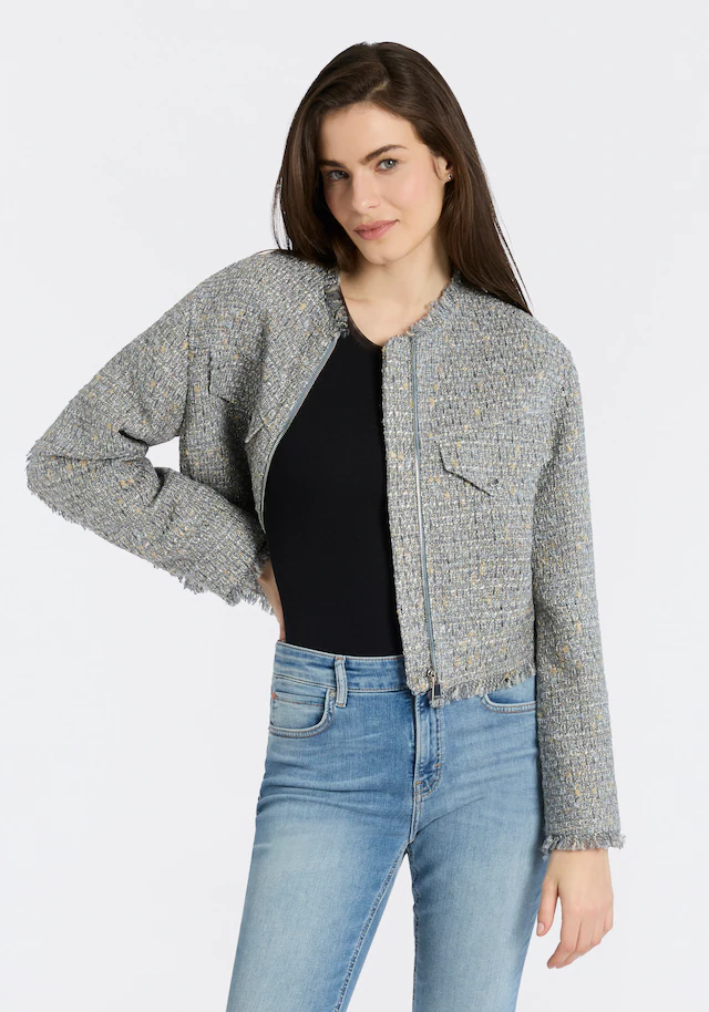 BOSS ORANGE Kurzblazer »Jawelli Premium Damenmode« mit Fransen-Details