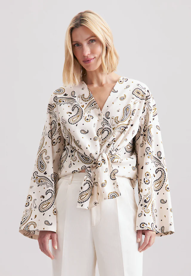 seidensticker Klassische Bluse »Schwarze Rose« Tunika Paisley