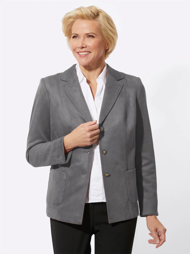 Classic Jackenblazer »Lederimitat-Blazer«