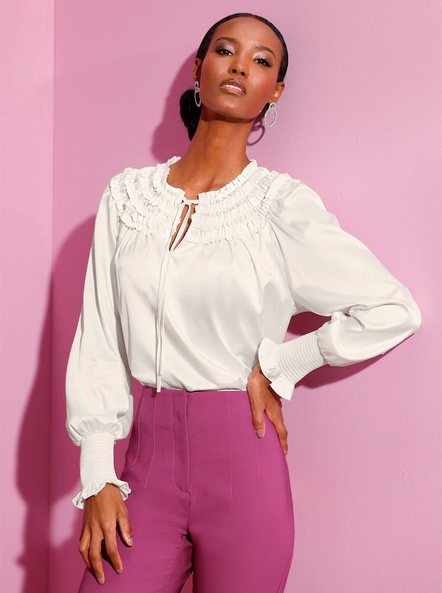creation L Satinbluse