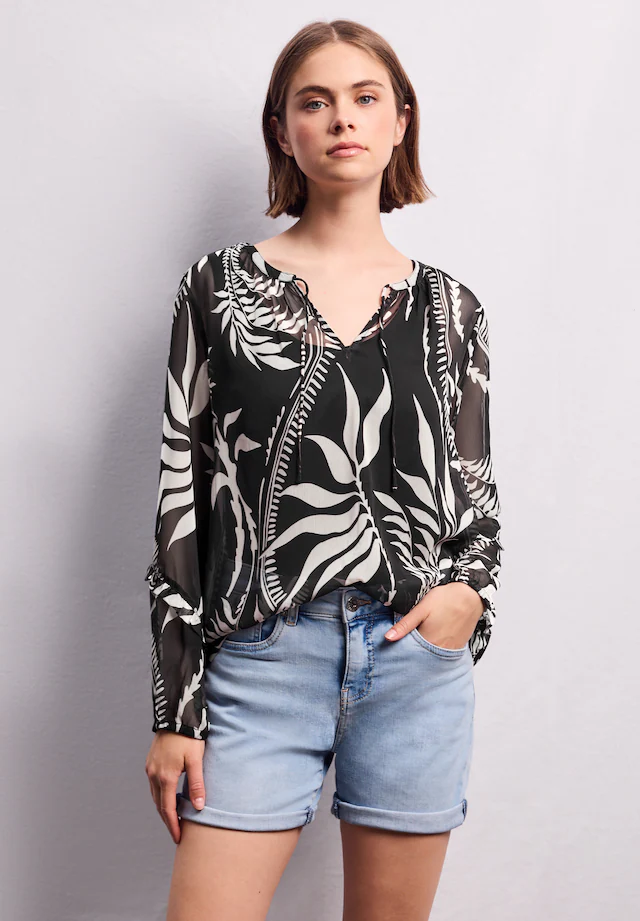 STREET ONE STUDIO Chiffonbluse im lockeren Schnitt