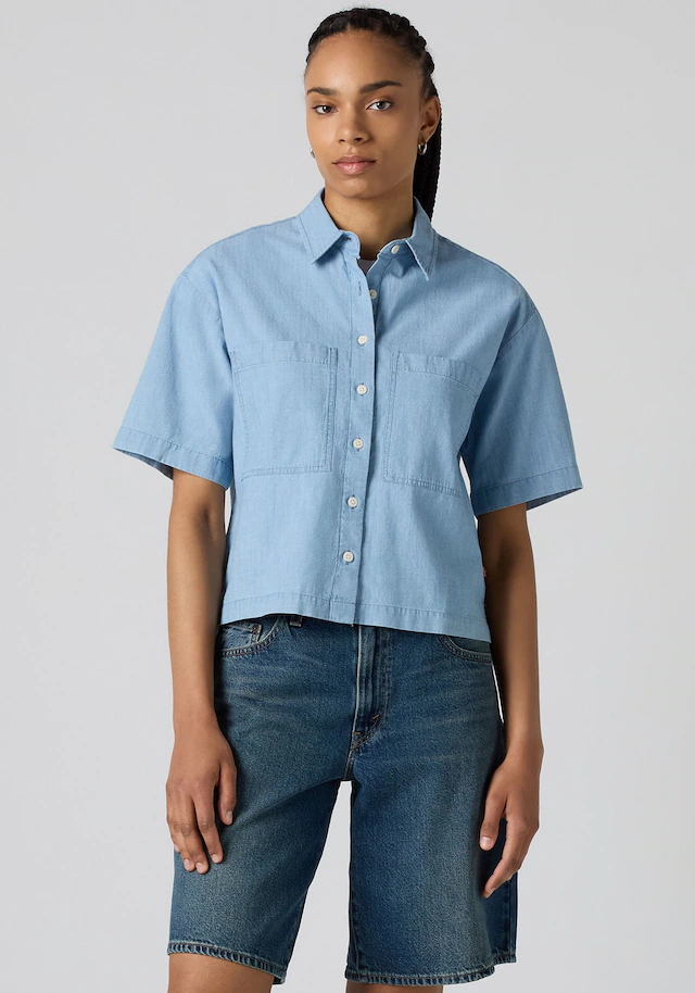 Levi's® Hemdbluse »HARLIE SS CROPPED SHIRT« mit Taschen