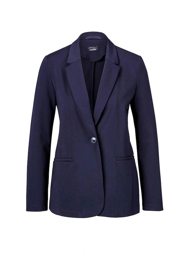 GOLDNER Jackenblazer »Kurzgröße Damenblazer mit Reverskragen und Paspeltaschen« mit formgebenden Teilungsnähte