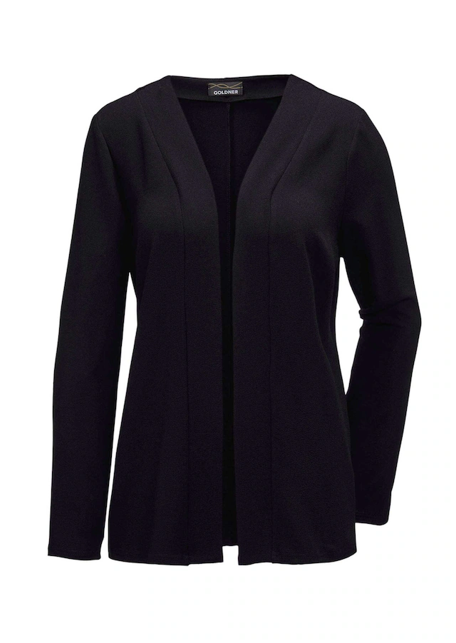 GOLDNER Longblazer »Schicke Crêpe-Longjacke« Koffertauglich, da knitterarm