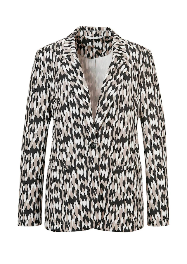 GOLDNER Jackenblazer »Blazer gemustert« ohne Futter, mit Belegverarbeitung