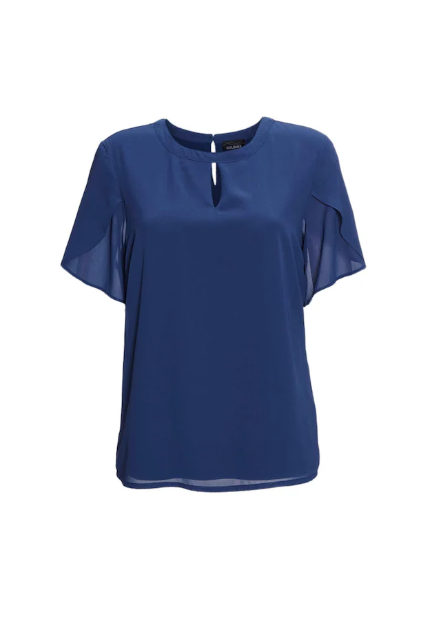 GOLDNER Kurzarmbluse »Elegantes Blusenshirt mit Rundhals« Ohne