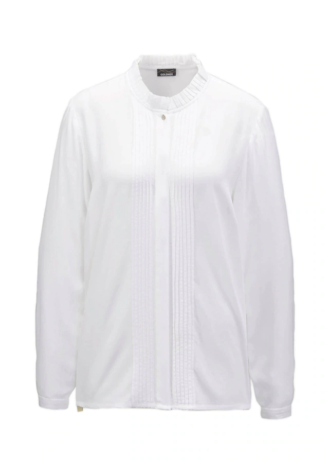 GOLDNER Langarmbluse »Elegante Viskosebluse mit Stehkragen« Ohne