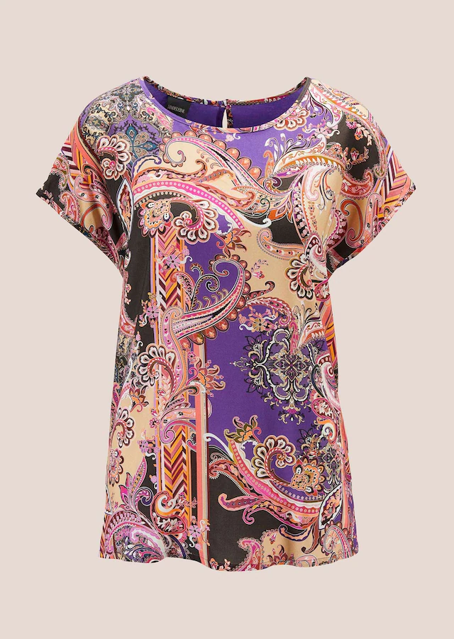 MADELEINE Shirtbluse »Shirtbluse Jerseyshirt mit Unikat-Print«