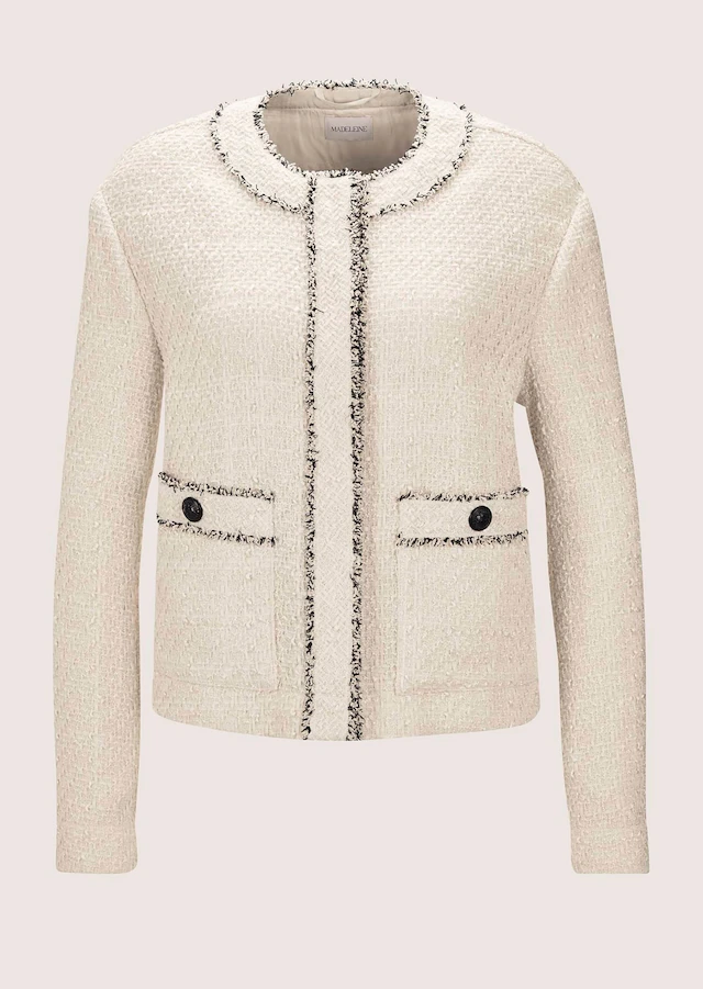 MADELEINE Jerseyblazer »Blazer Kurzblazer in Bouclé-Optik«