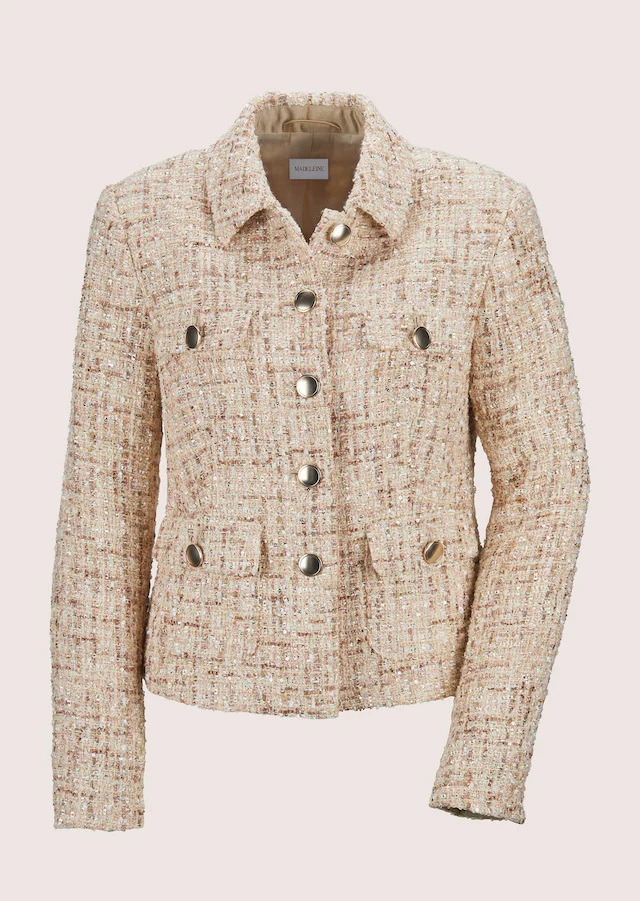 MADELEINE Jerseyblazer »Blazer Glanzvoller Kurzblazer«