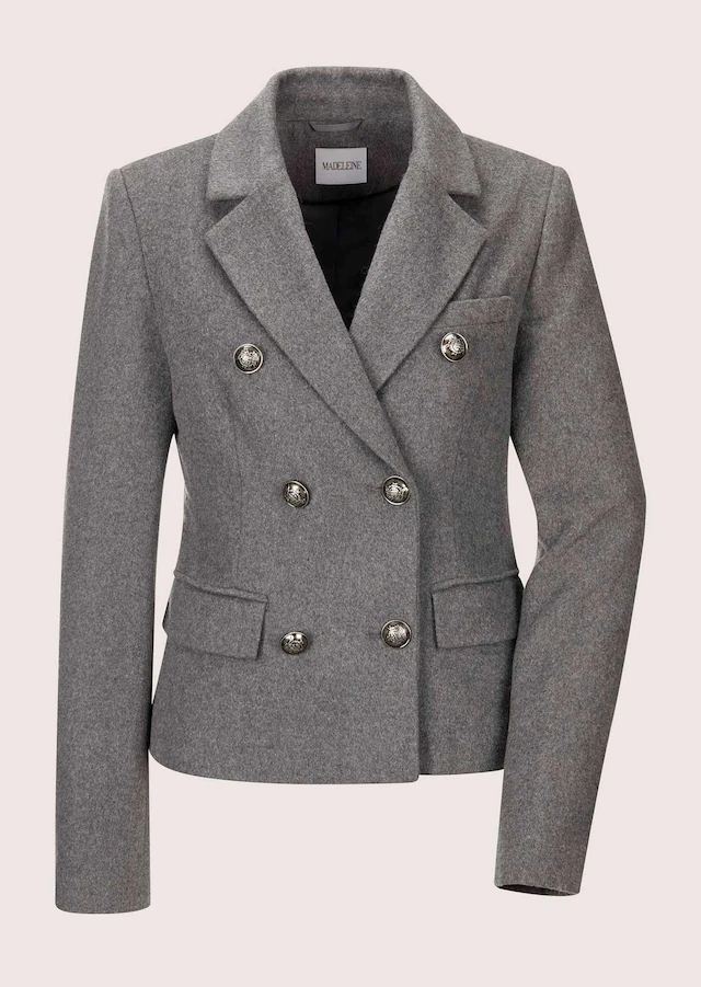 MADELEINE Longblazer »Blazer Kurzblazer mit Glanz-Akzenten«
