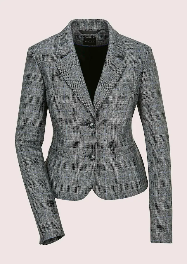 MADELEINE Kurzblazer »Blazer Glencheckblazer mit Stretchkomfort« Kurzer Glencheckblazer