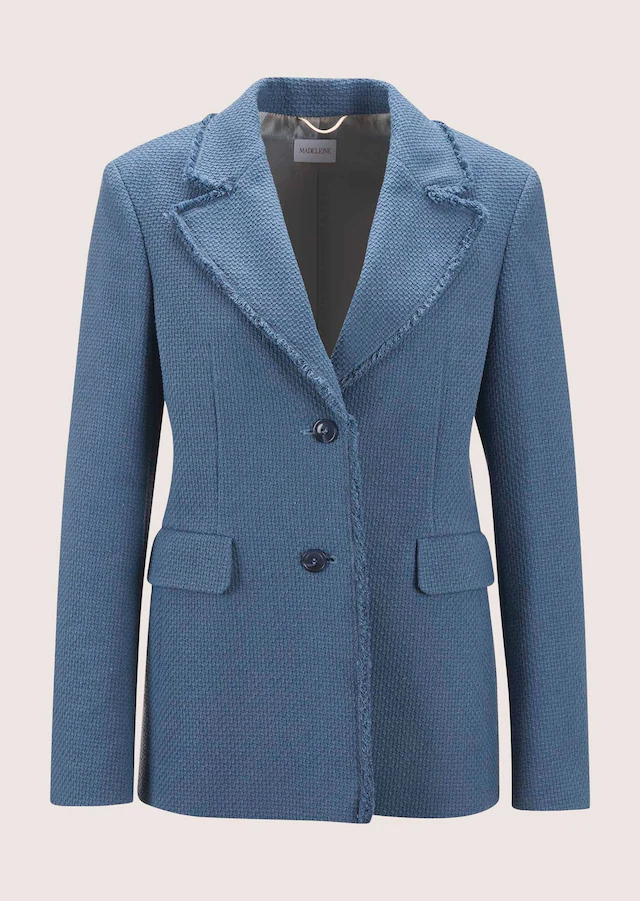 MADELEINE Longblazer »Blazer Longblazer mit Struktur«