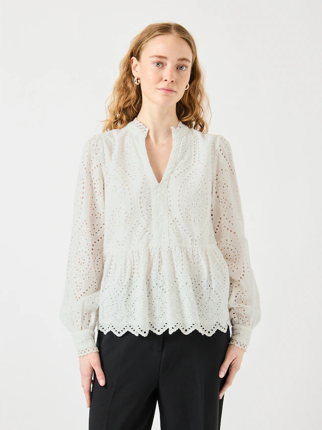 Y.A.S Spitzenbluse »YASHOLI LS TOP S. NOOS«