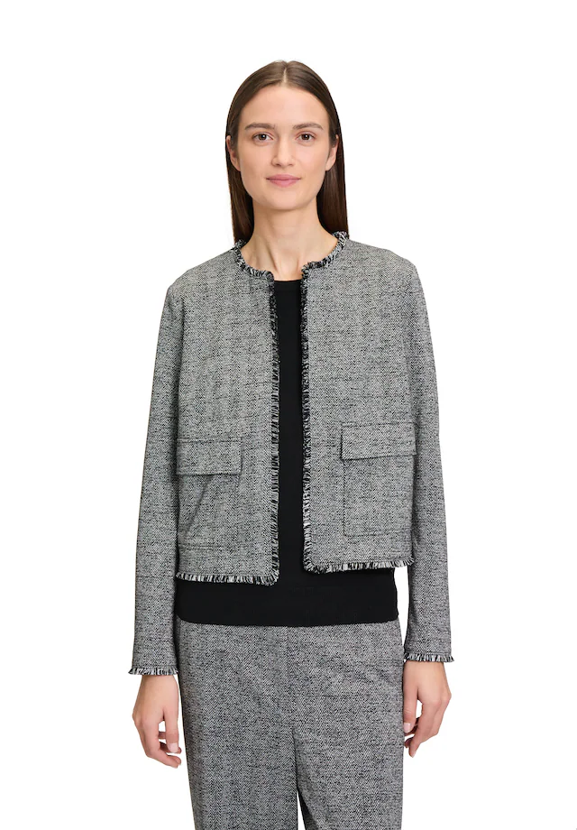 Betty&Co Jackenblazer »Damen mit Fransen«