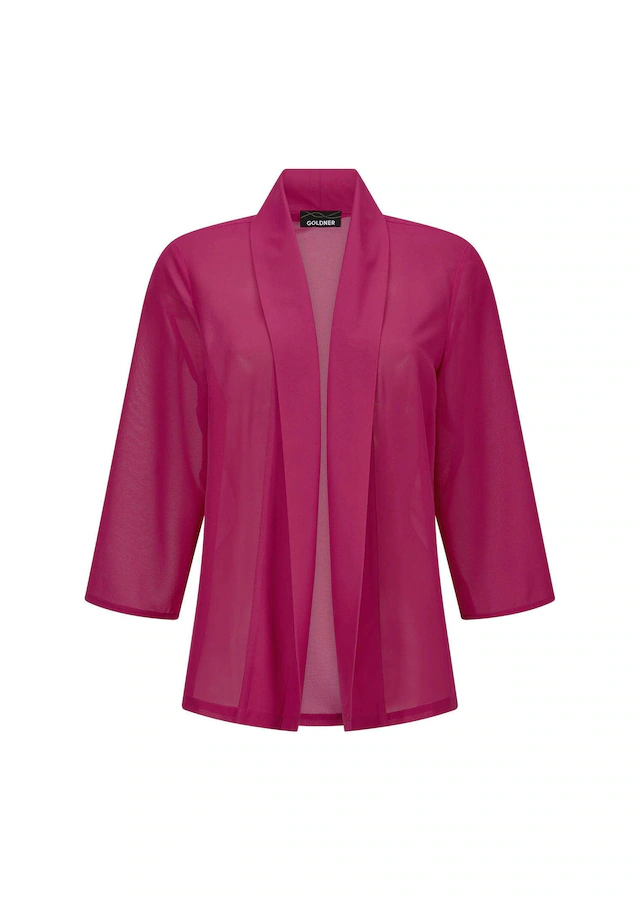 GOLDNER Jackenblazer »Blaue leichte Jacke mit Schalkragen, Halbarm« Perfekt für Kleider