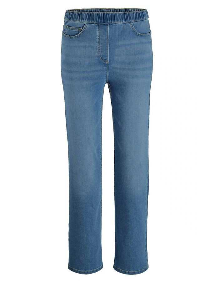 GOLDNER Stretch-Jeans »Bequeme Jeanshose VERA« runde Eingriffstaschen