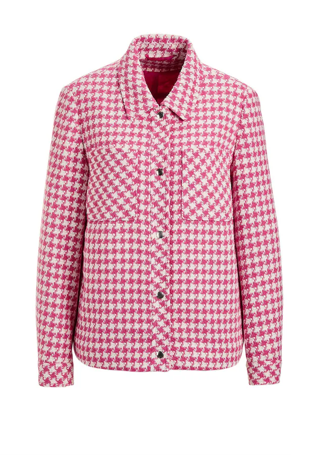GOLDNER Jackenblazer »Blazer mit Hahnentrittmuster« aufgesetzte Brusttaschen