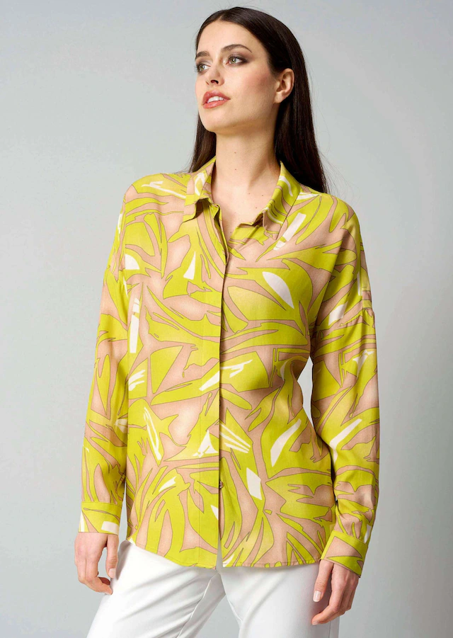 Alba Moda Hemdbluse »Druckbluse Druckbluse in grafischem Dessin«
