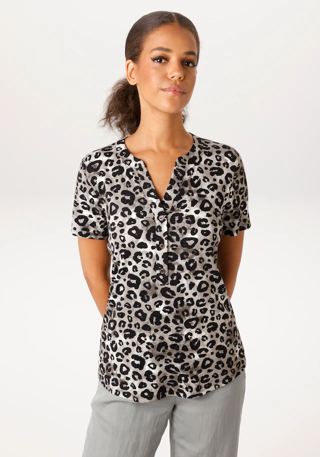 Aniston CASUAL Schlupfbluse mit extravagantem Animal-Print- jedes Teil ein Unikat