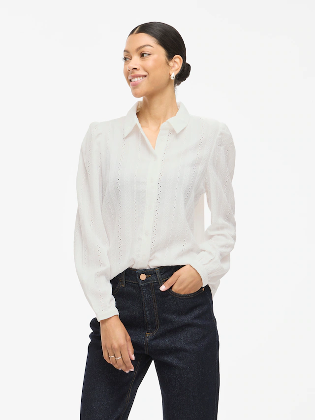 Vila Langarmbluse »VIZANIA L/S SHIRT - NOOS«