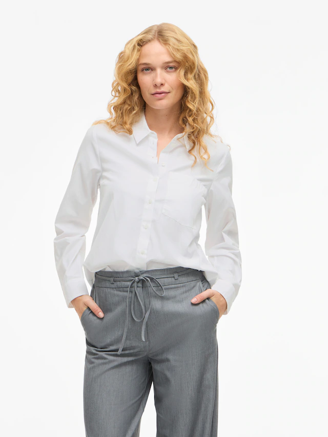 Vila Langarmbluse »VIDARMA L/S REGULAR SHIRT - NOOS«