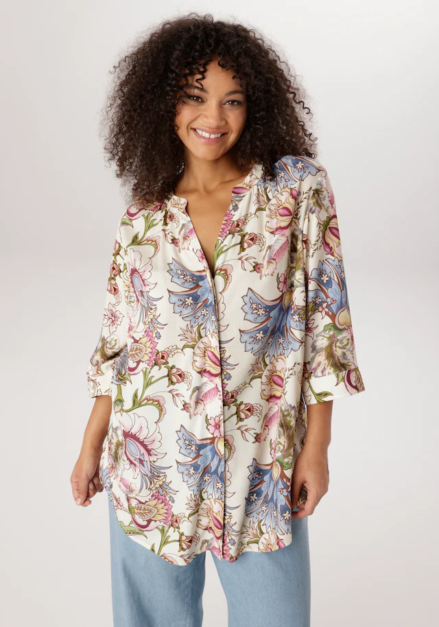 Aniston PLUS Longbluse mit Blumen bedruckt - jedes Teil ein Unikat