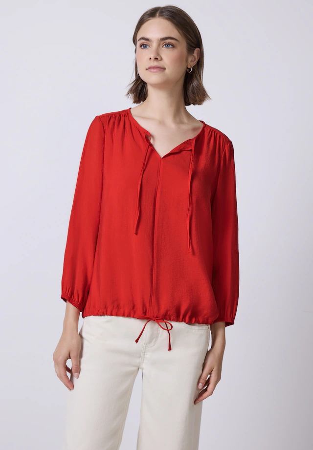 STREET ONE STUDIO Shirtbluse mit Tunnelzug am Saum
