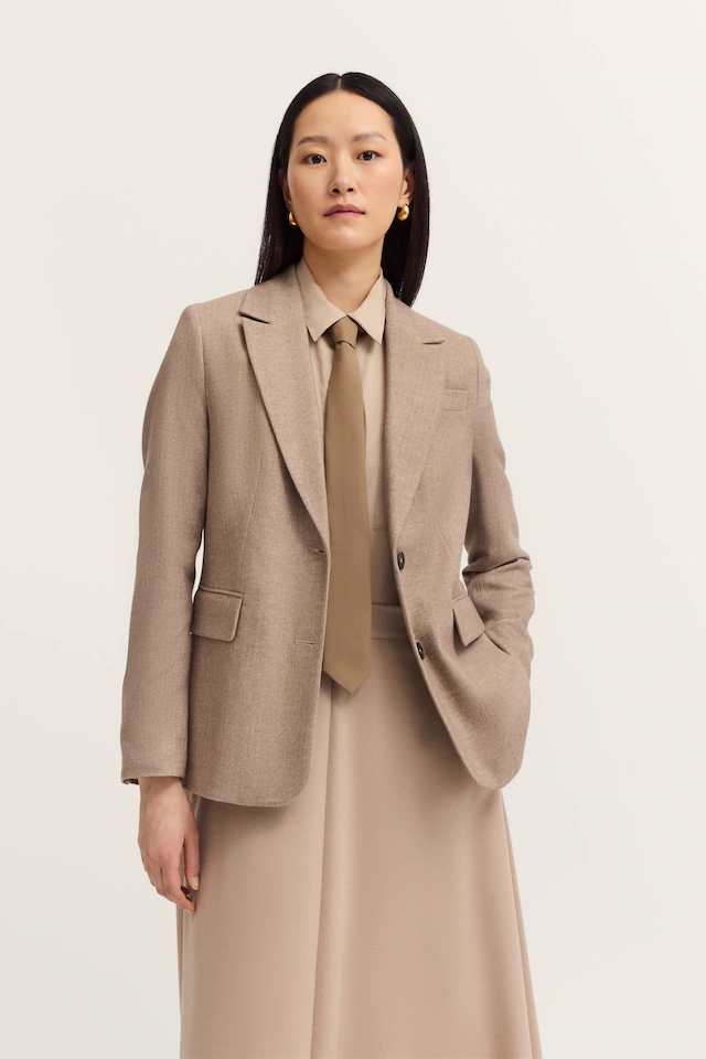 bugatti Kurzblazer »elegant & vielseitig« mit feinem Fischgrat-Muster