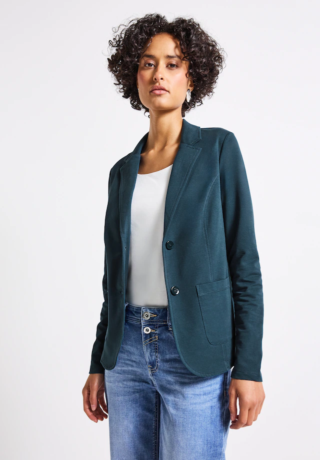 STREET ONE Kurzblazer aus Baumwolle mit Stretchanteil