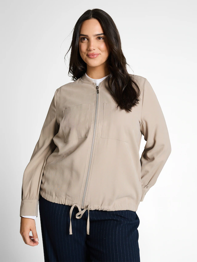 TOM TAILOR PLUS Jackenblazer mit Tunnelzug