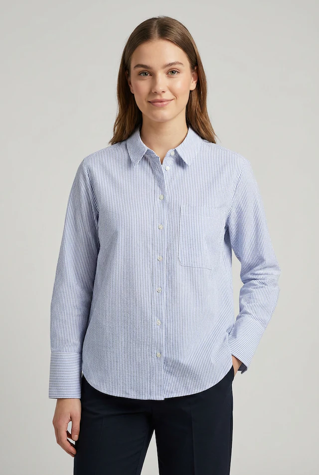 Vero Moda Hemdbluse »VMINGE L/S SHIRT WVN BTQ« mit Brusttasche