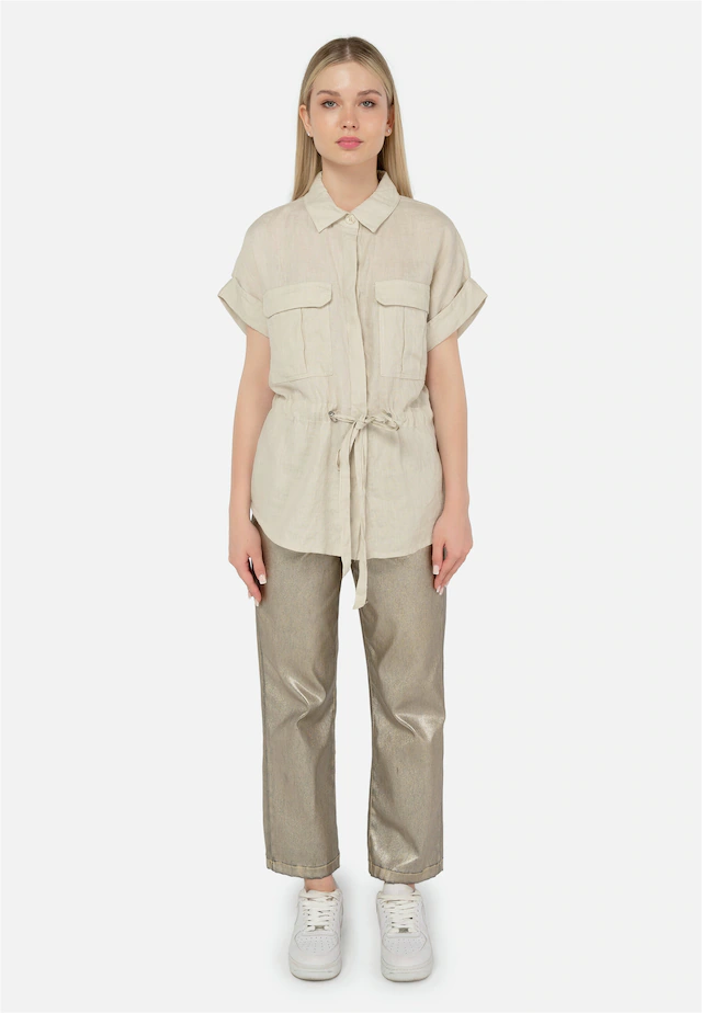 freshlions Klassische Bluse »Zoey« 1 Stk. mit Bindeband in der Taille