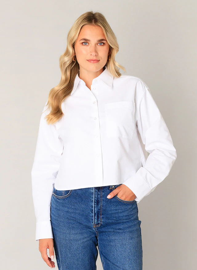 Base Level Hemdbluse »Bea« kurz, mit Brusttasche