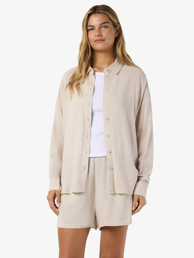Noisy may Langarmbluse »NMLEILANI L/S LOOSE SHIRT WVN NOOS«