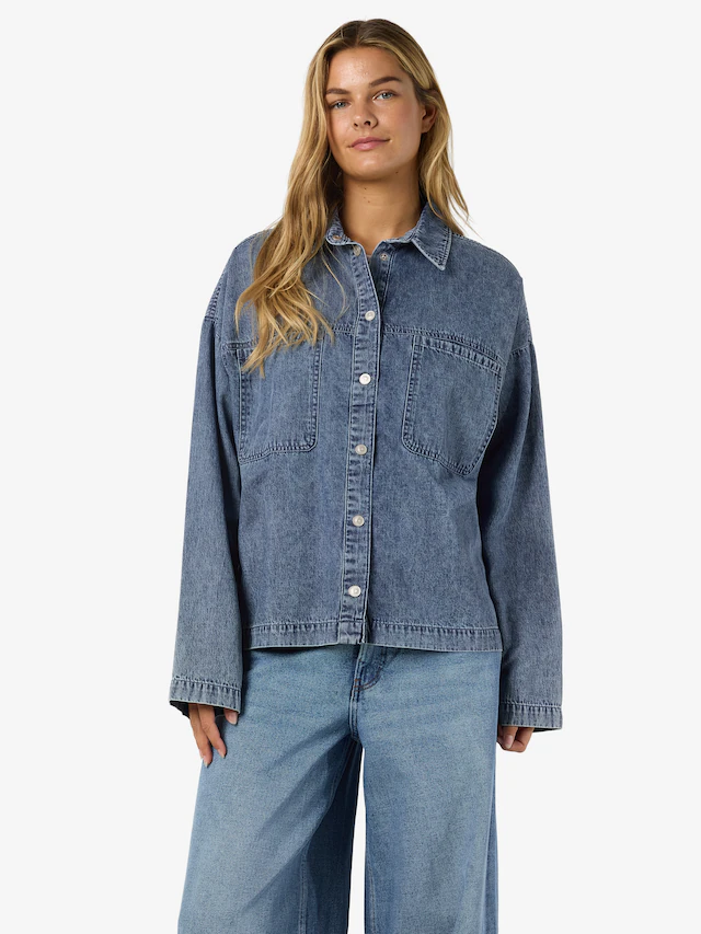 Noisy may Jeansbluse »NMENZA L/S OVERSIZE SHIRT MG004MB NOOS«