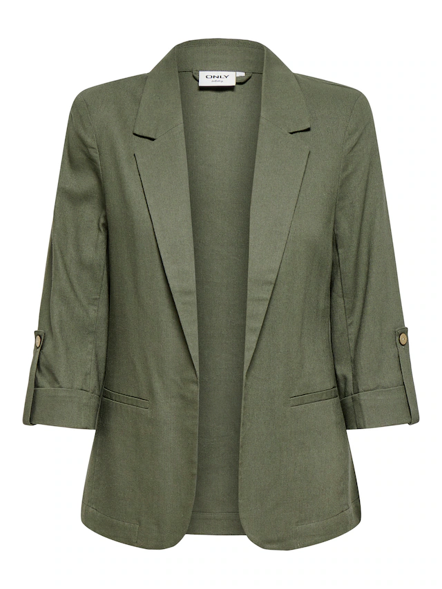 ONLY Kurzblazer »ONLGOA 3/4 UNLINE LINEN BL BLAZER CC TLR« mit Leinen