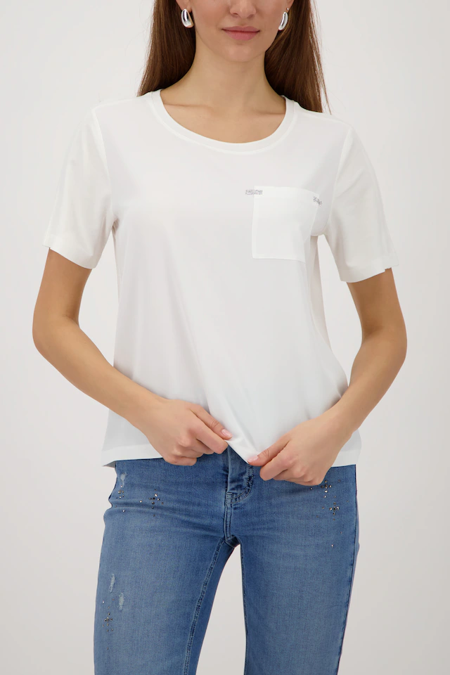 Monari Schlupfbluse »Schluse Basic« Regular fit mit Strasssteinen