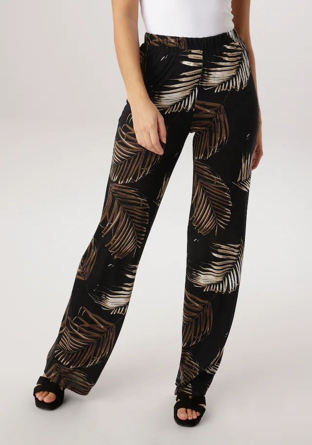 Aniston SELECTED Schlupfhose im trendigem Allover-Druck - NEUE KOLLEKTION