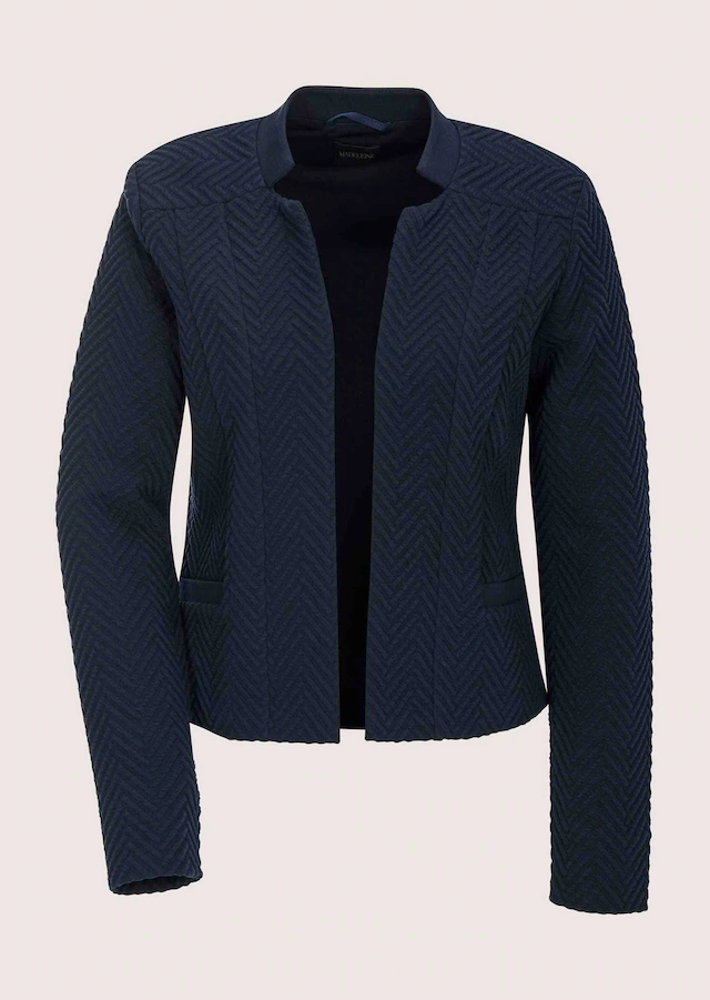 MADELEINE Jackenblazer »Kurzblazer Moderner Jerseyblazer in Melange-Optik« Struktur-Jersey