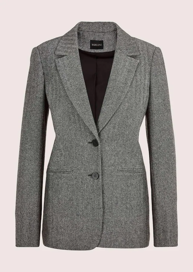 MADELEINE Jackenblazer »Blazer Eleganter Businessblazer mit Fischgratmuster« Klassiker Fischgratblazer