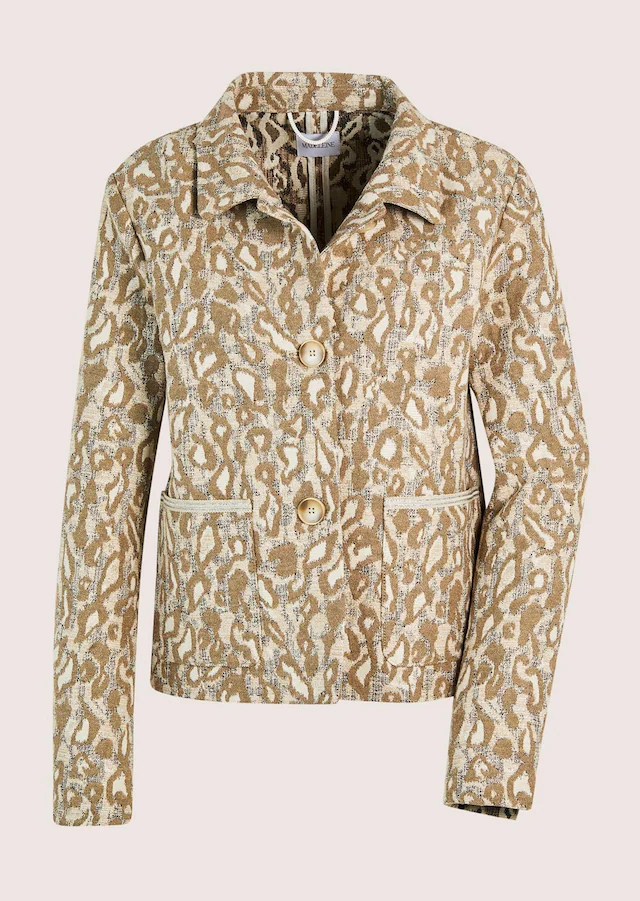 MADELEINE Jackenblazer »Jacquardblazer Moderner Kurzblazer im Leo-Design« Jacuard im Leo-Design